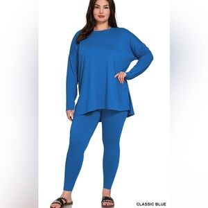 New!Last One PLUS SIZE BRUSHED MICROFIBER LOUNGEWEAR SET SIZE 1X 2X 3X
